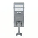 Nexa StreetGlow Pro T007 200W solar street light front view mounted on a pole against a white background.