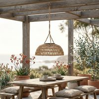 Three detailed views of PT0901 lantern components: left shows handwoven hemp-grain rope for secure load-bearing; center displays double-strand weave for 3–5 year outdoor lifespan; right features carbon-fibre finish solar panel with crack-resistant PE coating.