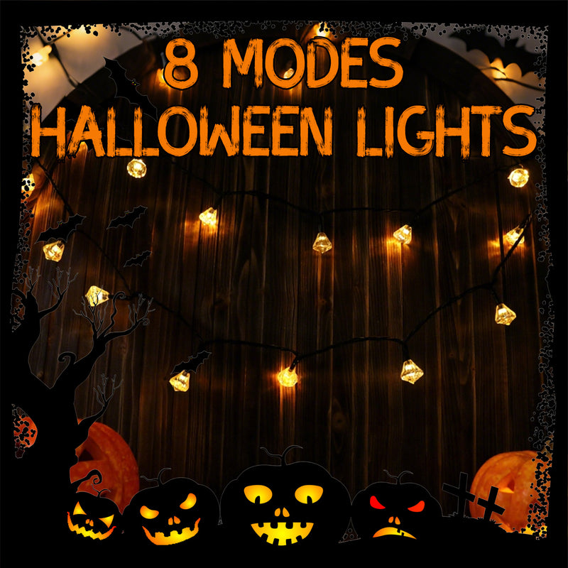Solar Fairy Lights with Remote - 12M 100 LED Warm White & 8 Modes PT0610