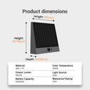 Taurus Solar Wall Step Light PT0713 | Dual Mount | LiFePO4