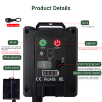 Solar Fairy Lights with Remote - 12M 100 LED Warm White & 8 Modes PT0610