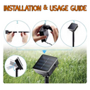 Solar Fairy Lights with Remote - 12M 100 LED Warm White & 8 Modes PT0610