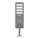 Nexa StreetGlow Pro T007 400W solar street light front view mounted on a pole against a white background.