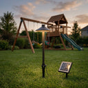 PT0609 Solar Mushroom Pathway Light warm glow backyard lawn playground swing set children safe 24V solar panel dusk