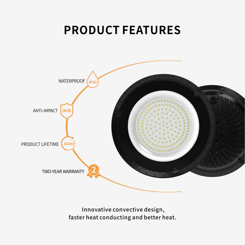 Anti-impact LED UFO high bay lights