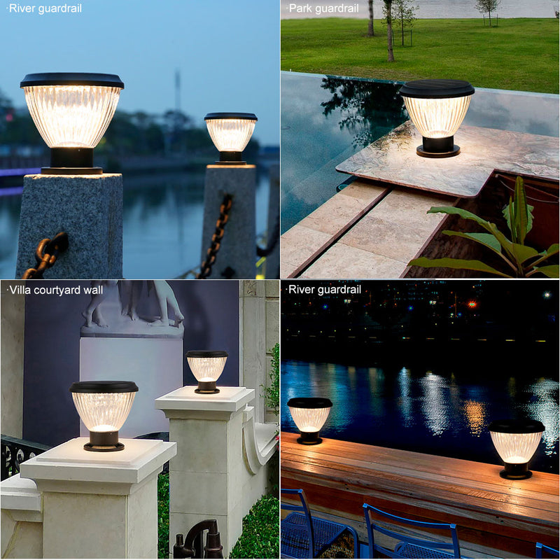 Priva Solar Pillar Light Pumpkin|3 Colours|All-Night|PT0111