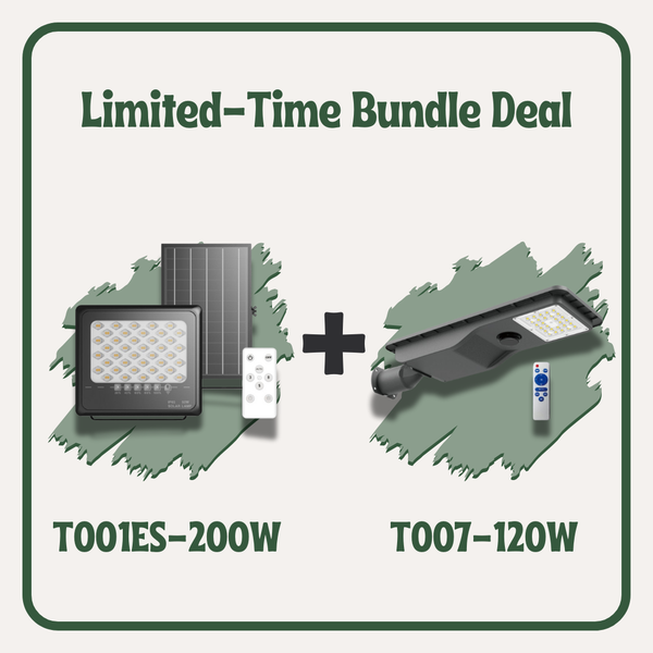 Nexa T007 (120w) + Modo T001ES (200w) Motion Sensor Floodlights