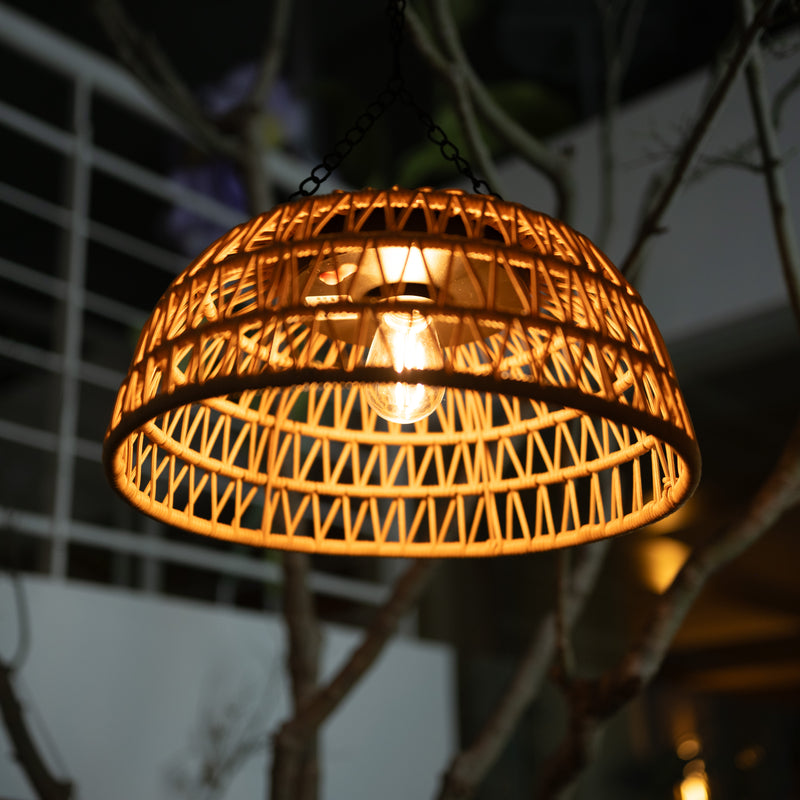 Solar Handwoven Ceiling Light - HAIKU Bamboo Garden Light PT0901