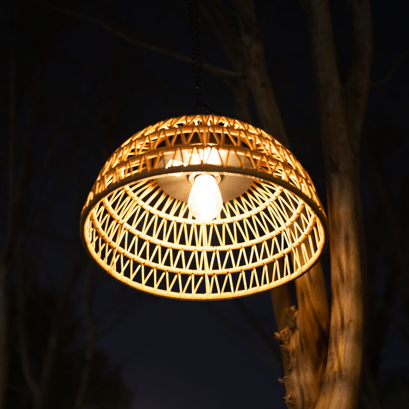 Solar Handwoven Ceiling Light - HAIKU Bamboo Garden Light PT0901
