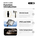 ShinePro Tri-Color Floodlight E027EI-1*100W