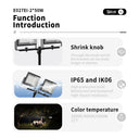 TwinGlow Tri-Color Floodlight E027EI-2*50W