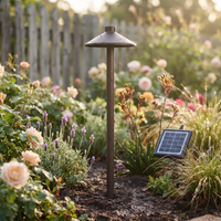 Solar Mushroom Pathway Light PT0609 | All-Aluminium | 8 Modes Remote