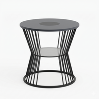 Hexagon Outdoor Furniture with Solar Lights PF003| 30H Glow | D270 Stool + D600 Table