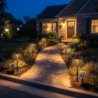 Solar Mushroom Pathway Light PT0609 | All-Aluminium | 8 Modes Remote