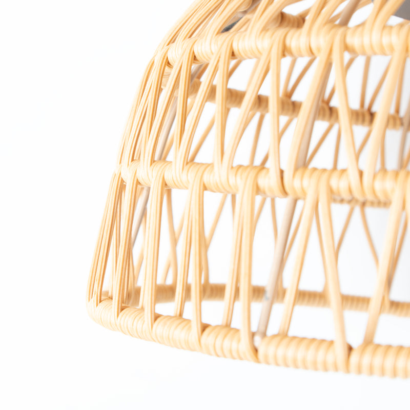 Close-up of a wicker basket on a white background