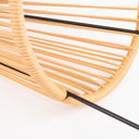 Close-up of a solar path lawn light with black handles on a white background