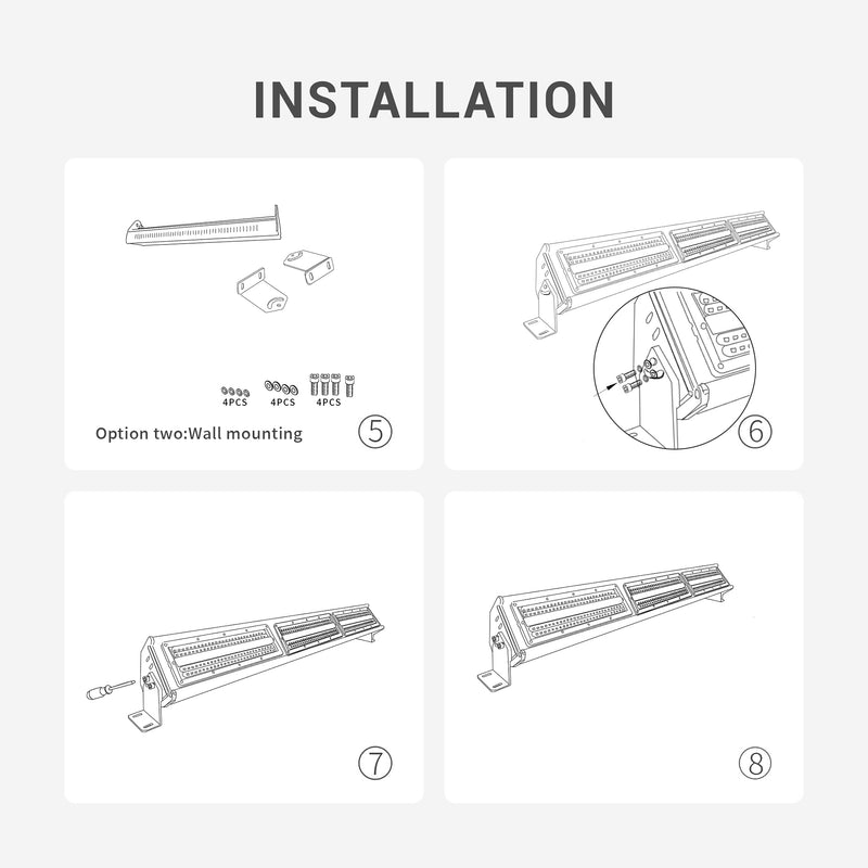 LED linear high bay fixtures