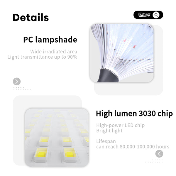 Outdoor solar lamp post lights