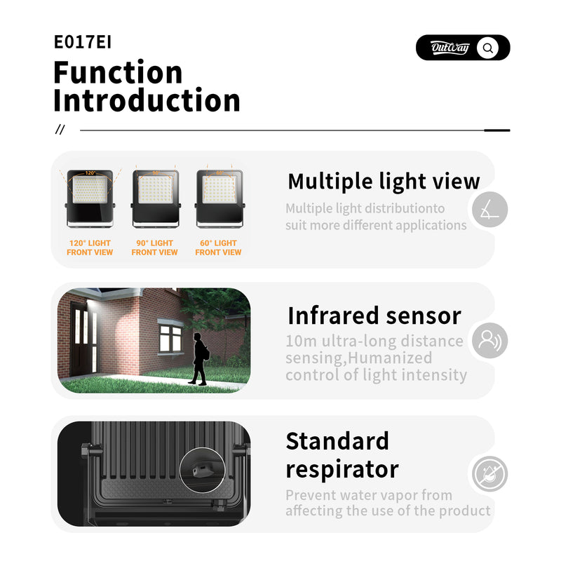 Outway E017EI Waterproof LED Floodlight  20w-200w