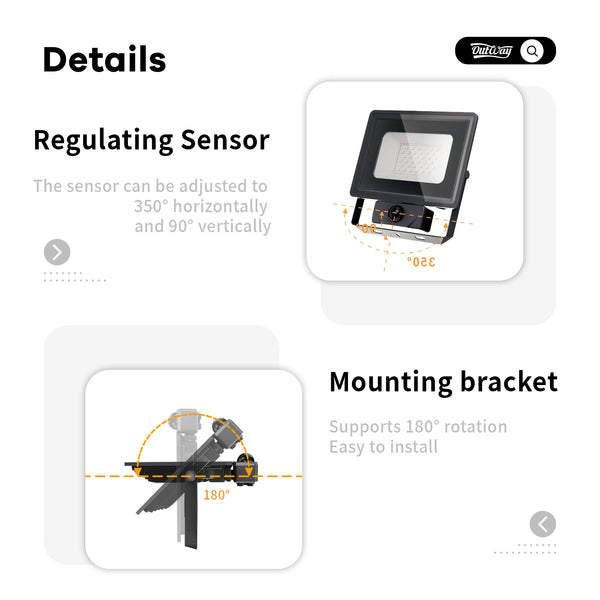 Vilo Motion Sensor Floodlight E023EIS-30W