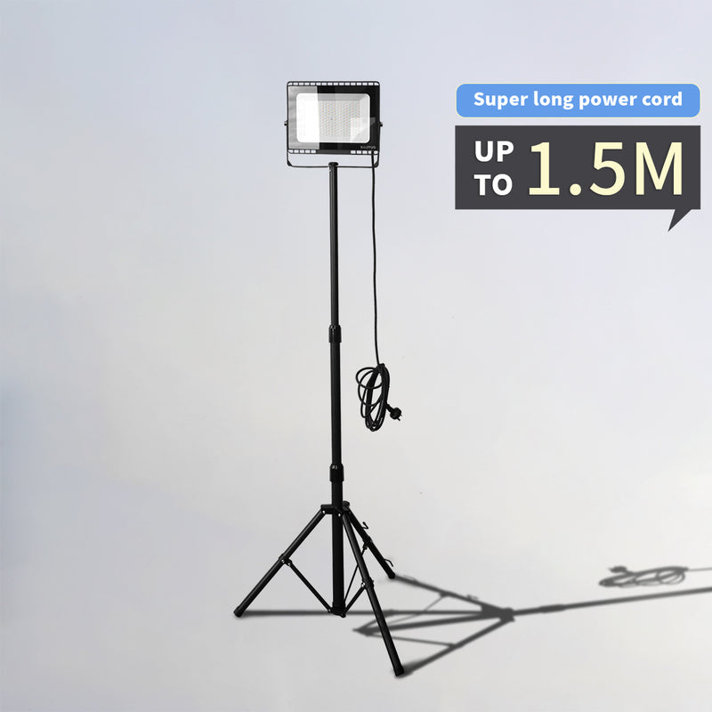 Outway Outdoor Work Light Adjustable Tripod Stand 100W LED Spotlight Flood Lights/1.55m Stand