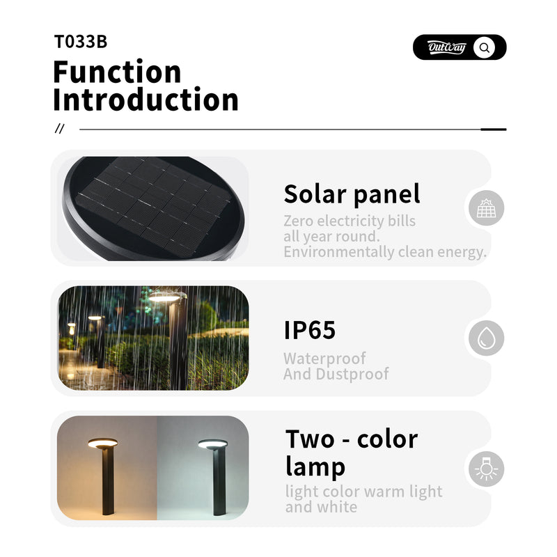 Outway T033B Solar Garden Light