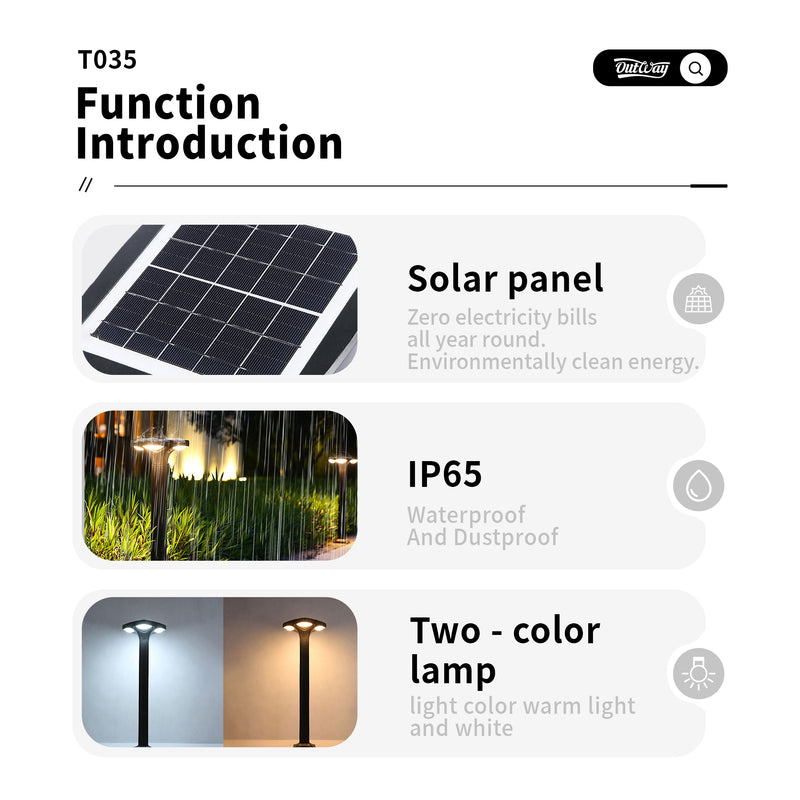 Outway T035 Solar Garden Light