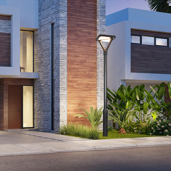 Solar light outdoor post