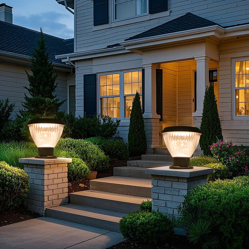 Priva Solar Pillar Light Pumpkin|3 Colours|All-Night|PT0111