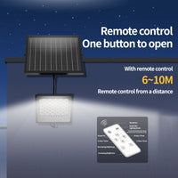 Remote controlled solar LED floodlight