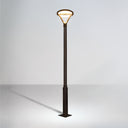 Round post lights solar