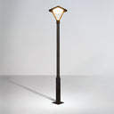 Solar LED post light with motion sensor
