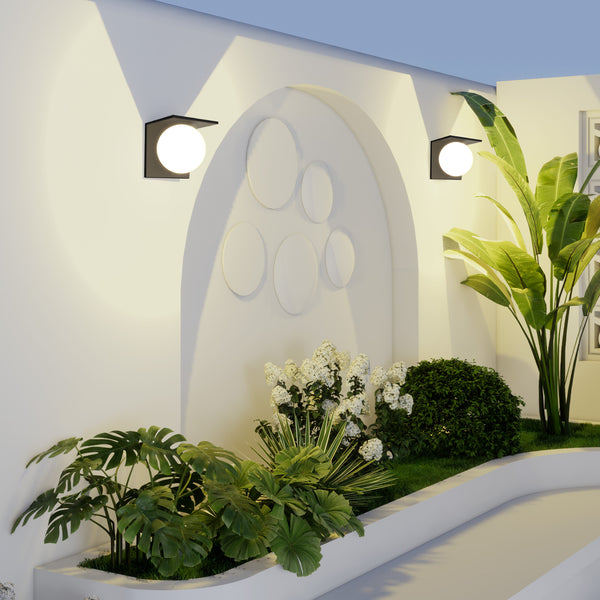 Compact solar garden lamp with 1-year warranty, perfect for eco-conscious buyers