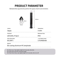 Solar bollard lights with 3 light Colors