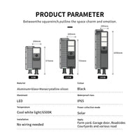 Solar powered led floodlight
