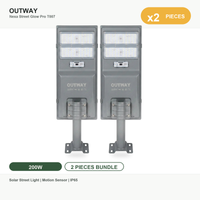 Nexa Street Glow Pro Solar Street Light T007 | 60000LM | 3 Modes | IP65