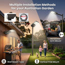 T008 Solar Street Light Wall & Pole Mount Installation for Garden Driveway