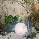 Waterproof LED Resin Moon Outdoor Solar Garden Light Warm Light
