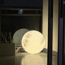 Waterproof LED Resin Moon Outdoor Solar Garden Light Warm Light