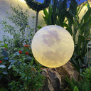 Waterproof LED Resin Moon Outdoor Solar Garden Light Warm Light