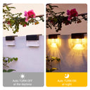 Auto-dimming solar stair lights with 5H charge, 1000mAh battery