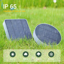 Circle-shaped solar light for eco-friendly landscape lighting