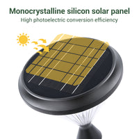 Monocrystalline silicon solar panel with high photoelectric conversion efficiency on a white background