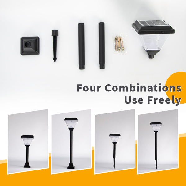 Automatic solar yard lamp with a stylish design, enhancing outdoor spaces with sustainable lighting.