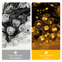 Solar Fairy Lights with Remote - 12M 100 LED Warm White & 8 Modes PT0610