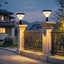 Solar-powered landscape light, providing long-lasting energy efficiency.