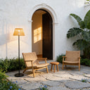 Solar Handwoven Bamboo Floor Lamp - HAIKU solar garden light PT0904