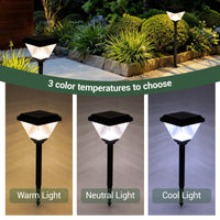 color gradient solar spot lawn light