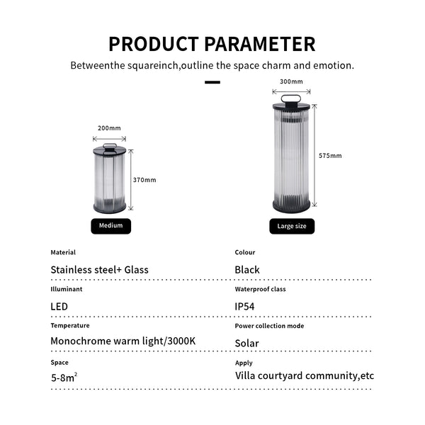 Versatile solar light that transforms from pathway fixture to portable lantern.