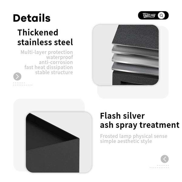Automatically lights up at dusk with zero running cost.